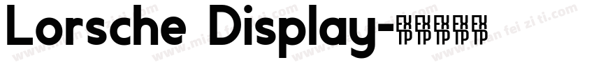 Lorsche Display字体转换